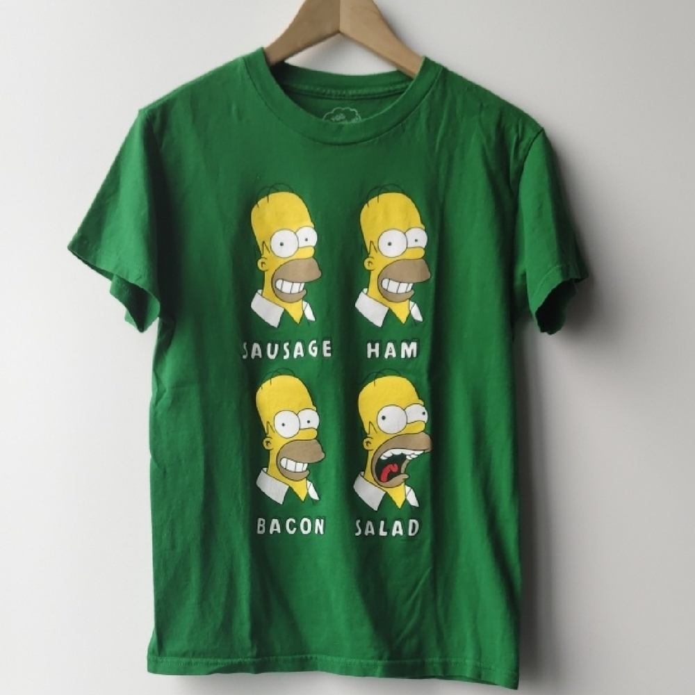 The Simpsons Funny Homer Graphic Short Sleeve Cotton T-Shirt